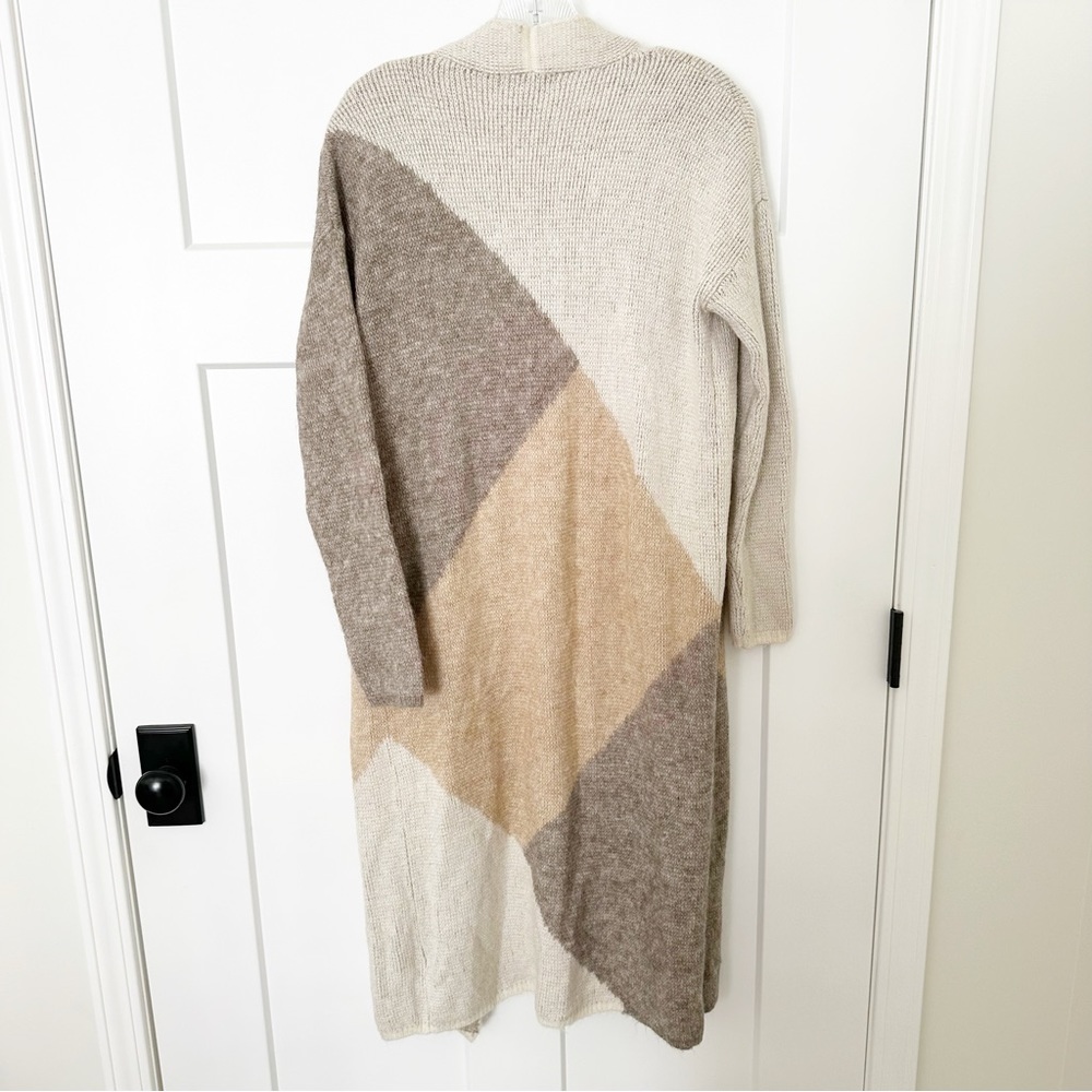 Sincerely Jules Color Block Long Open Cardigan Si… - image 4